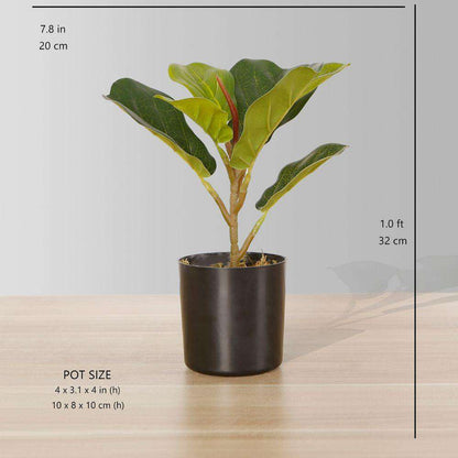 Fafa Plante artificielle en pot Ficus lyrata (Plusieurs tailles)