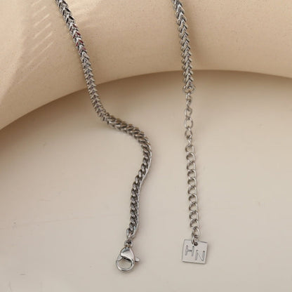 FARAH 16": Cuban Link Silver Chain Necklace