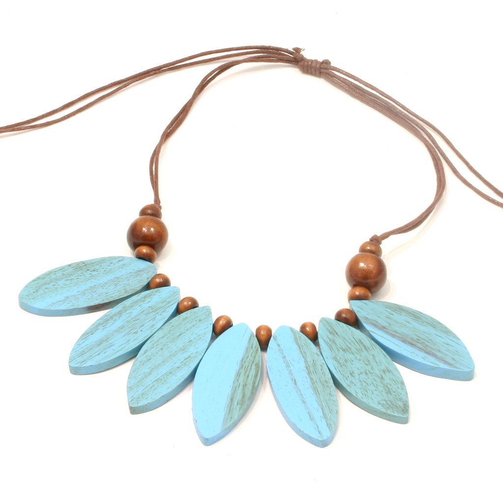 Wooden Petal Necklace