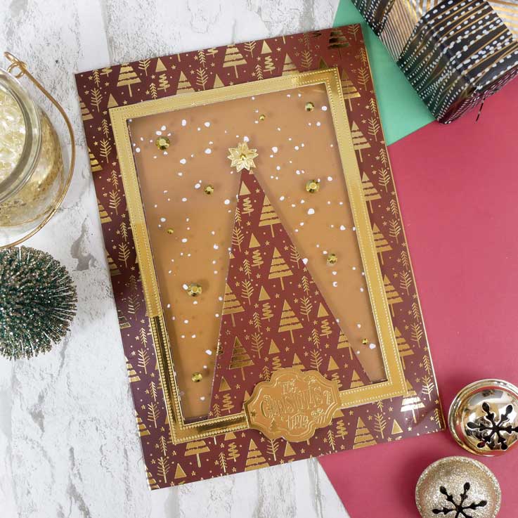 Blancs de carte A5 festifs, avec feuille métallique
