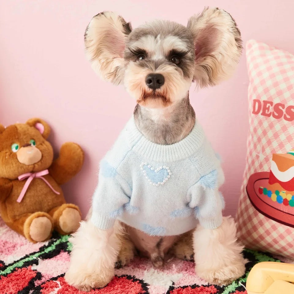 Chandail pour chien | Chandail tricoté pour chien Sweetheart