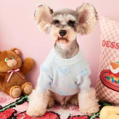 Chandail pour chien | Chandail tricoté pour chien Sweetheart