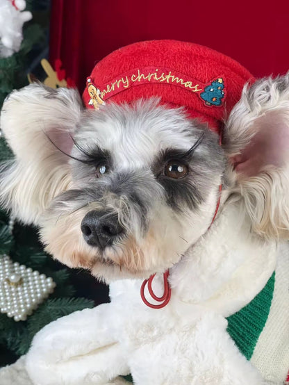 Gingerbread Christmas Dog Sweater – Holiday Knit Winter Outfit for Dogs