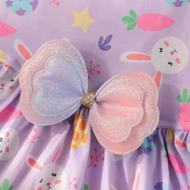 Robe Lilas Lapin de Pâques | Robe de Pâques pour Chien