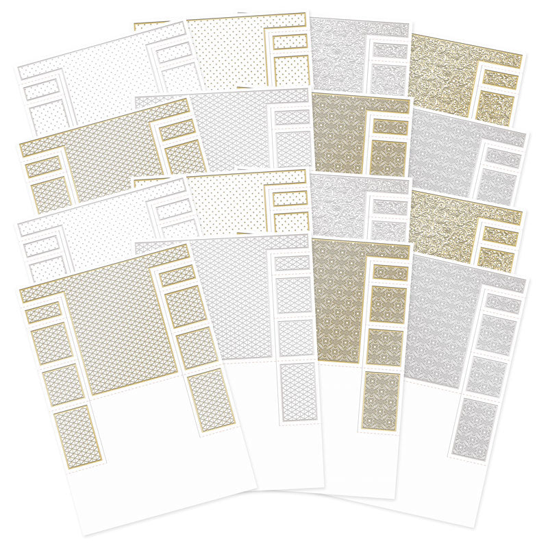 Cartes à motifs métallisés à étapes - Sélection Ink Me!