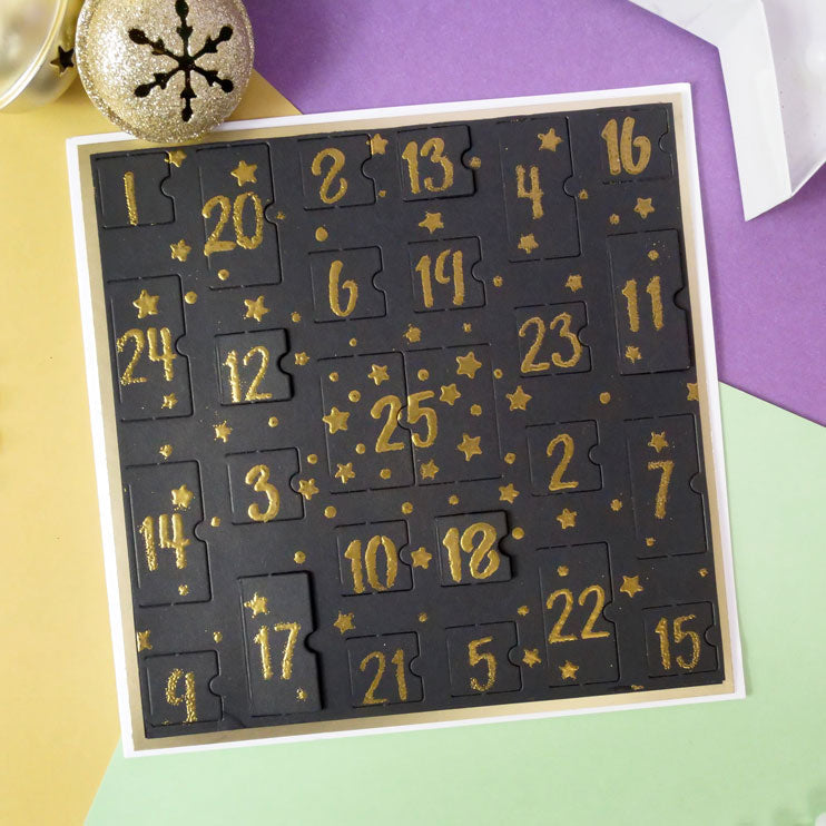 Pour l'amour des masques - Chiffres du calendrier de l'Avent