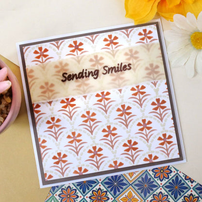 For the Love of Masks - Layering Scalloped Florals
