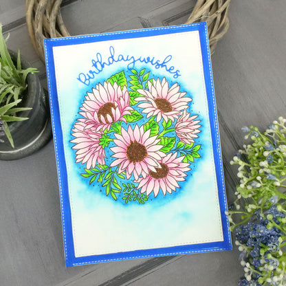 Pour l'amour des timbres - Un cercle de tournesols