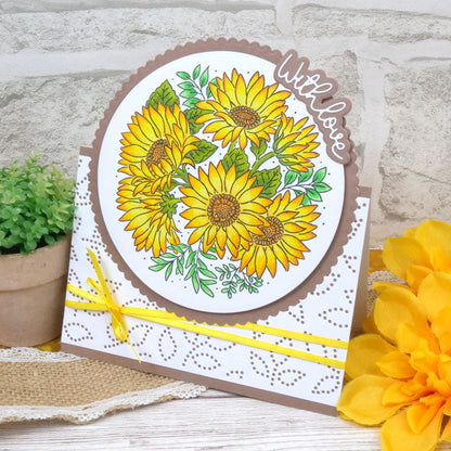 Pour l'amour des timbres - Un cercle de tournesols