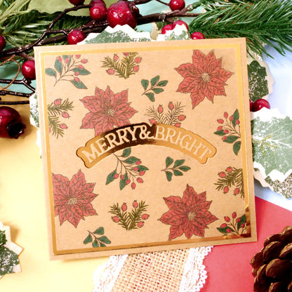 For the Love of Stamps - A Circle of Poinsettias