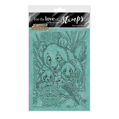 Pour l'amour des timbres - Lot de tampons A6 pandas paisibles