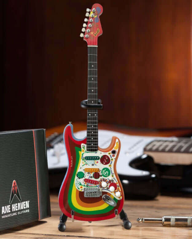 Réplique de guitare Fab Four sous licence, miniature, design Rocky, Fender™ Strat™