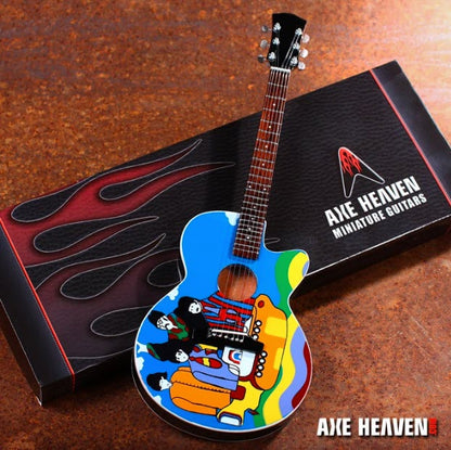 "Yellow Submarine" Miniature Acoustic Guitar Replica