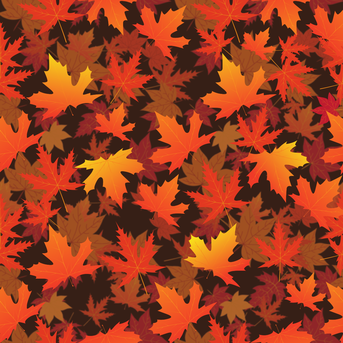Vinyle thermocollant à motif Feuilles d'automne colorées