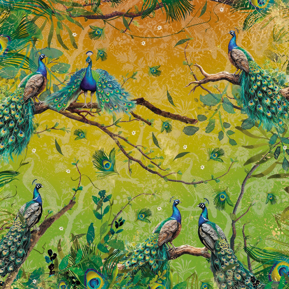 Bloc de papier Plumes Graciles 15x15cm