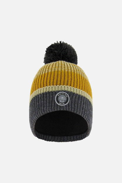 Bonnet tricoté gris, épice et sauge