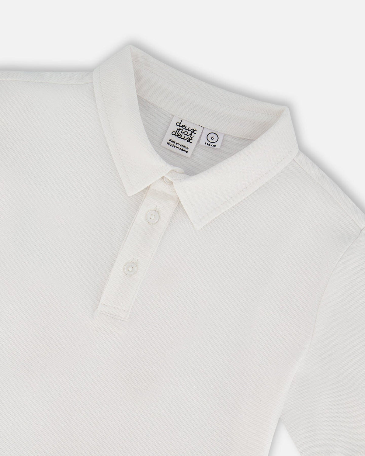 Polo à manches courtes blanc
