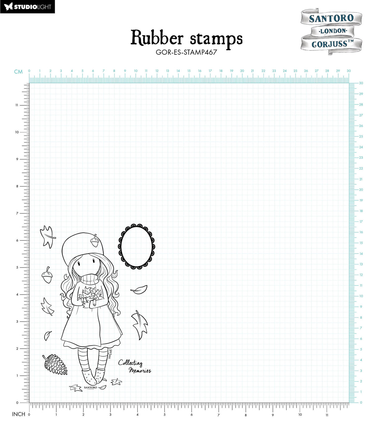 GOR Cling Stamp Collecting Memories Essentials 120x170x5mm 10 PC nr.467