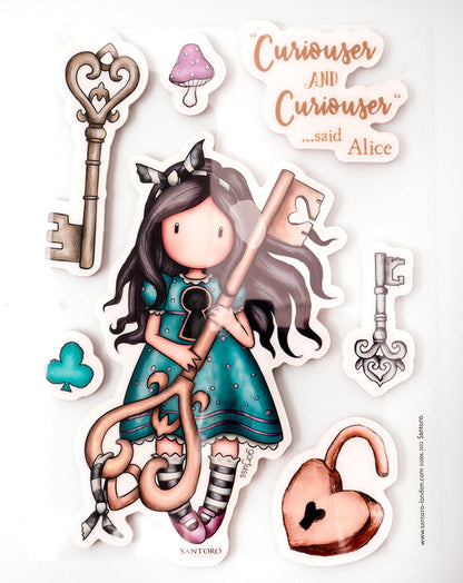 GOR Tampon Cling Curiosity Wonderland 170x120x5mm 7 PC nr.379
