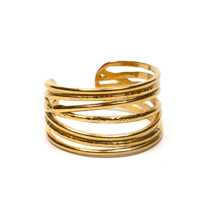 Bague multi-brins - Plaqué or