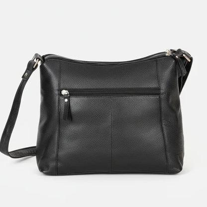 Greenwood Leather Elegant Crossbody Bag. Full-Grain Leather Shoulder Bag