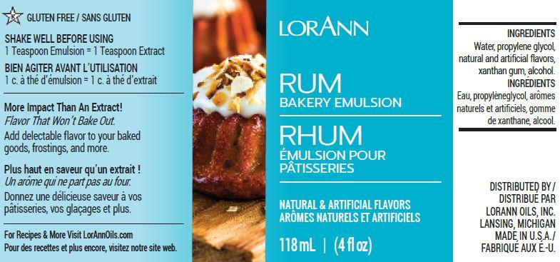 Émulsion de rhum de boulangerie – 4 oz. – 16 oz. – 1 gallon – 5 gallons – Émulsions de boulangerie Canada – Livraison gratuite au Canada pour les commandes de plus de 199 CAD
