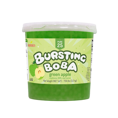 Green Apple Bursting Boba Pure25- Popping Boba - Bossen - Canada - Ships Free Within Canada on Orders Above CAD $199
