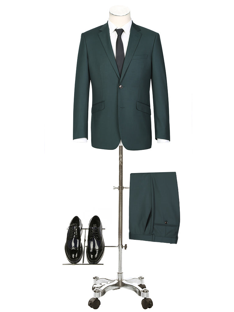 CRÉEZ VOTRE ENSEMBLE : Nouveau costume vert (L'ensemble comprend un costume 2 pièces, une chemise, une cravate ou un nœud papillon, et une pochette assortie)