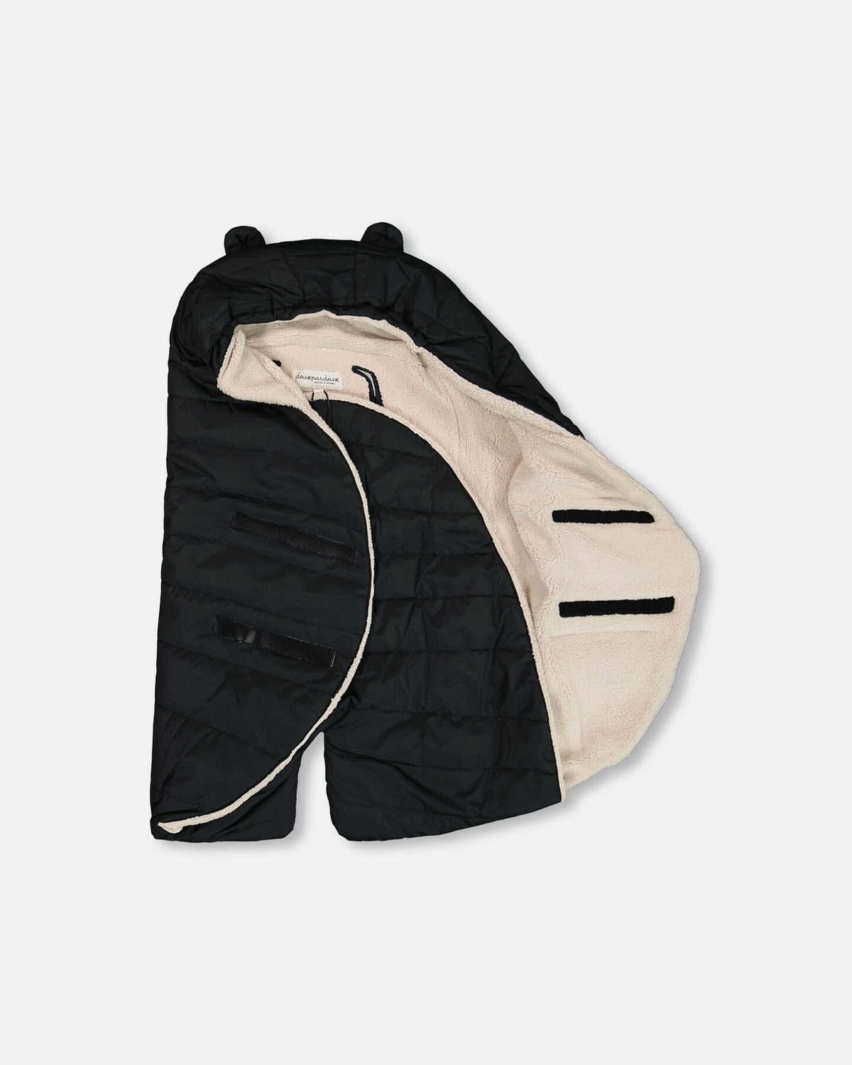 Plaid Bébé Confortable Conçu Pour Siège Auto Et Poussette Noir