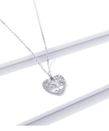 Heart of Nature Sterling Silver Tree of Life Pendant Necklace