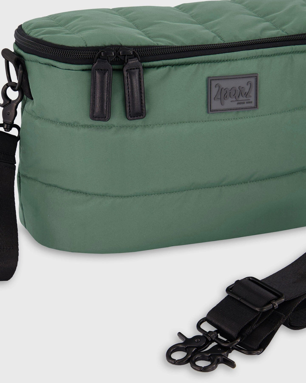 Mini sac à langer gris foncé vert