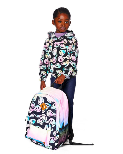 Sweat à capuche polaire fille visage souriant