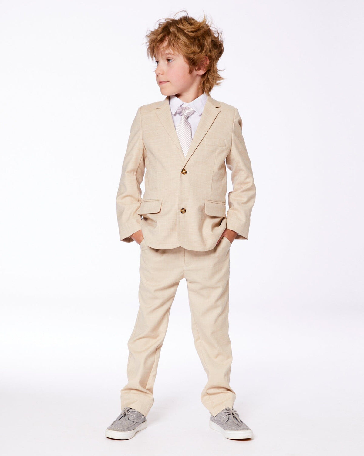 Pantalon classique beige