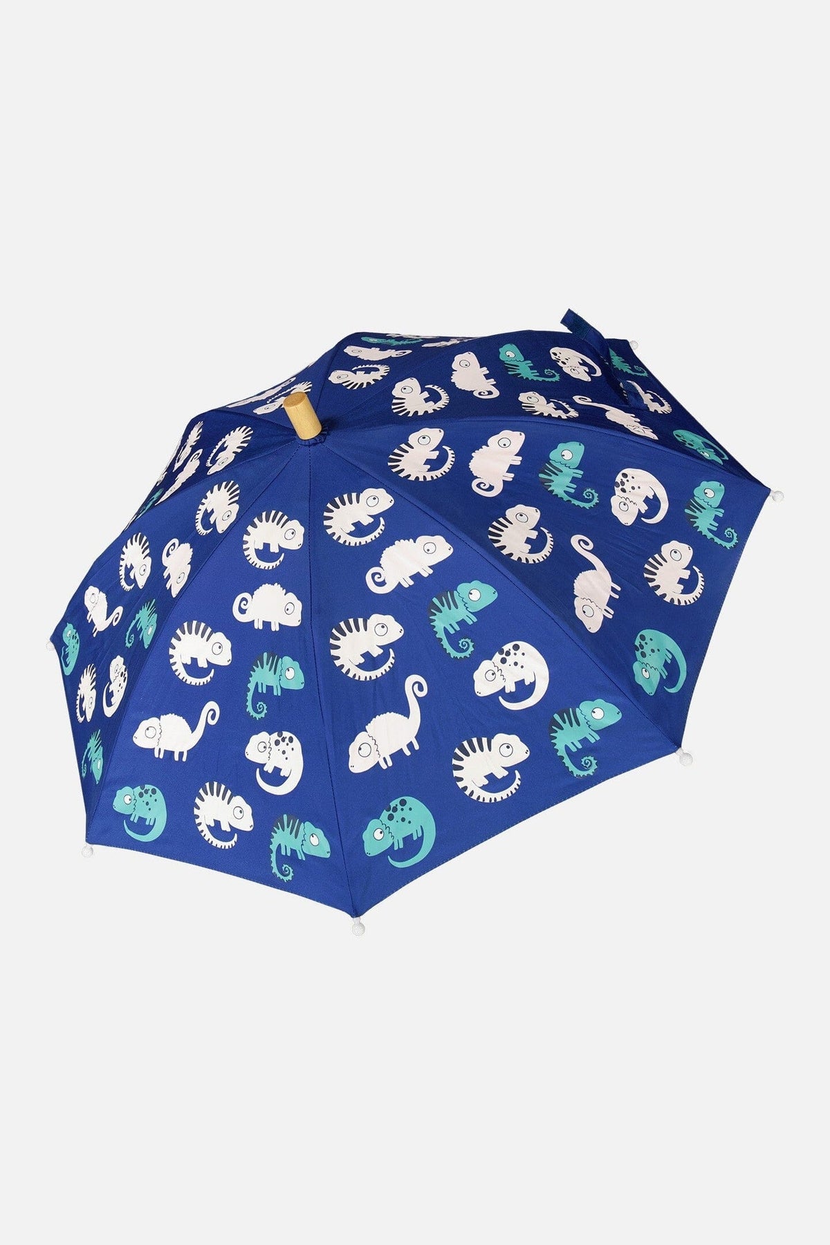 Color-Changing Umbrella Blue Chameleon Print
