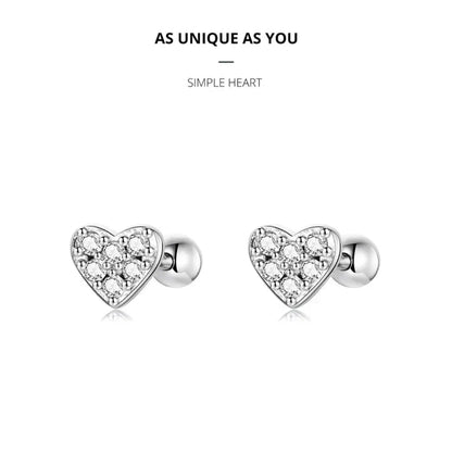 Boucles d'oreilles clous étoiles et papillons en argent sterling 925 - Bijoux délicats et raffinés