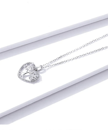 Heart of Nature Sterling Silver Tree of Life Pendant Necklace