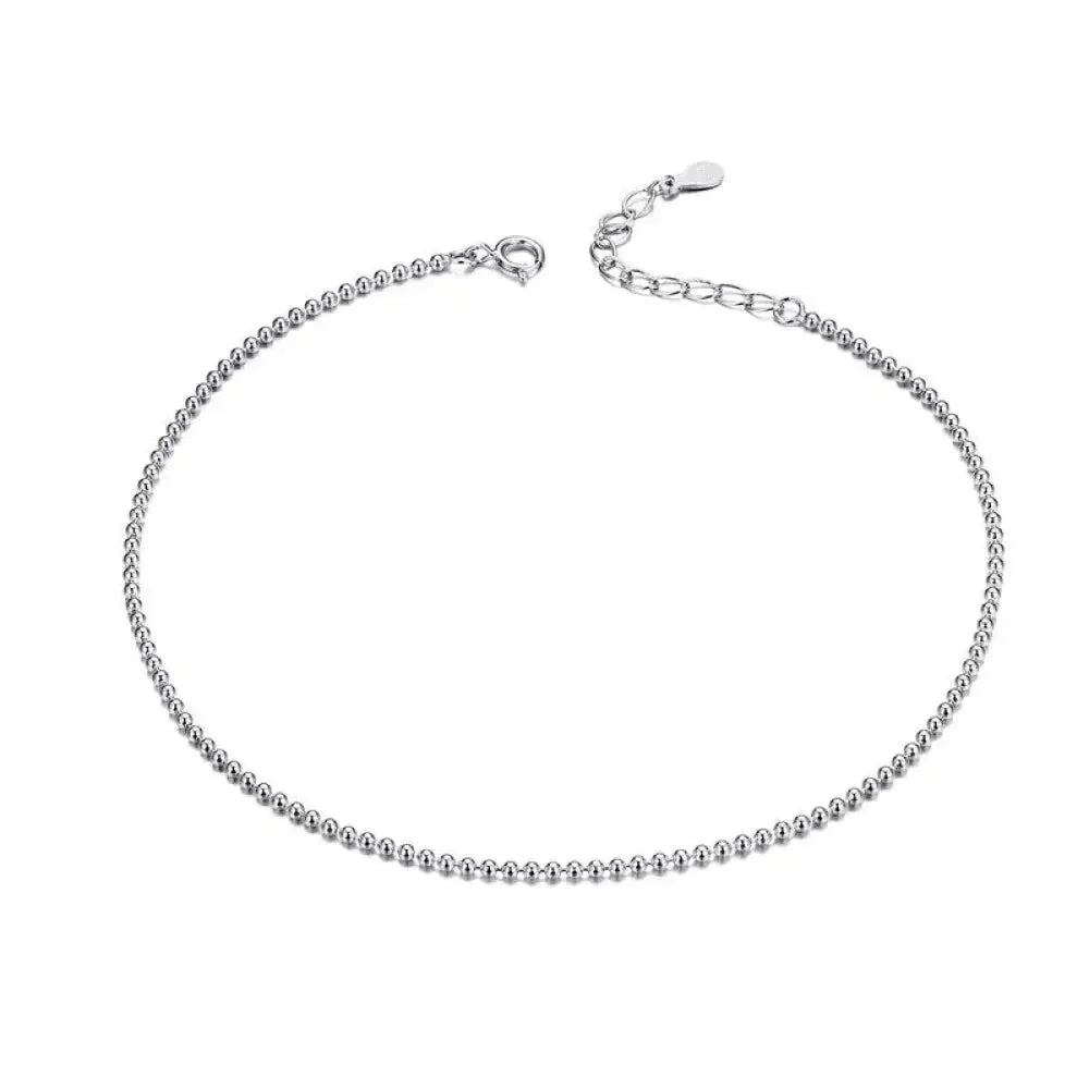 The Essential 925 Sterling Silver Charm Anklet