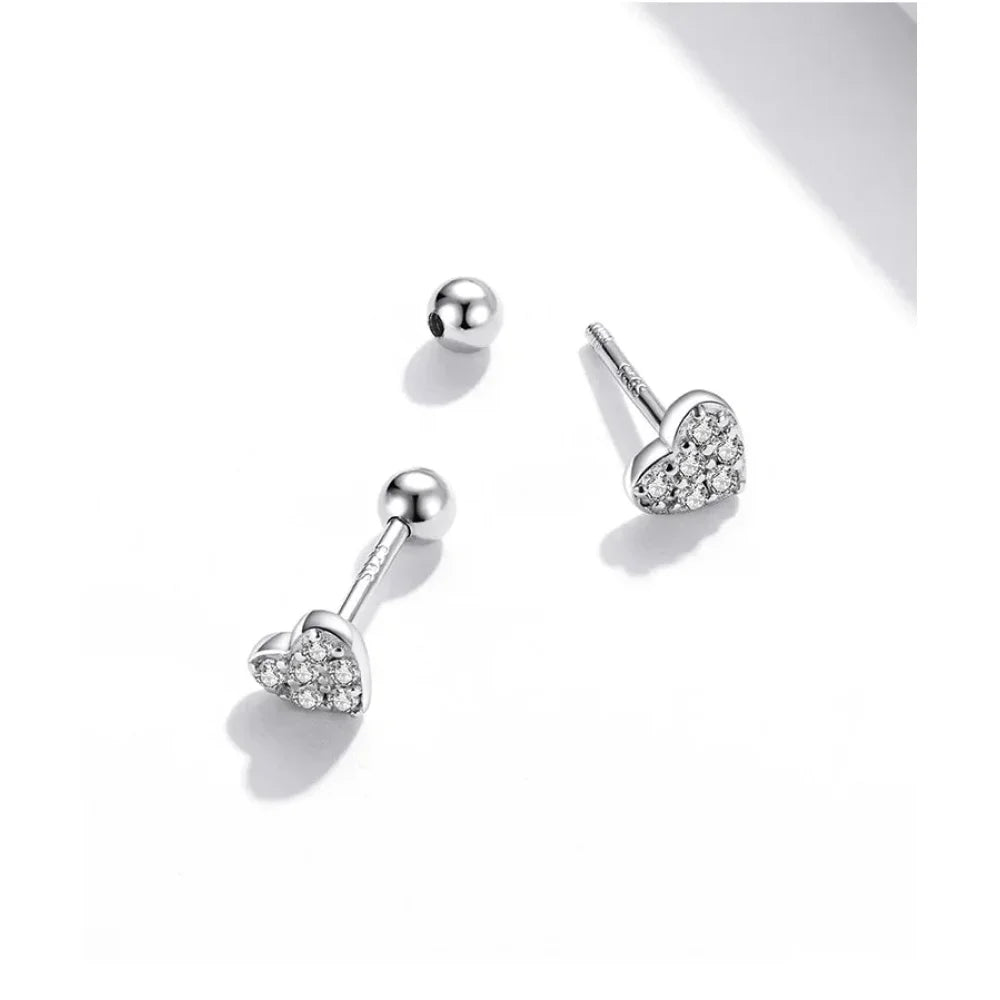 Boucles d'oreilles clous étoiles et papillons en argent sterling 925 - Bijoux délicats et raffinés