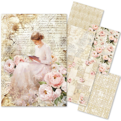 Tissue Paper A4 6/Pkg A Timeless Love