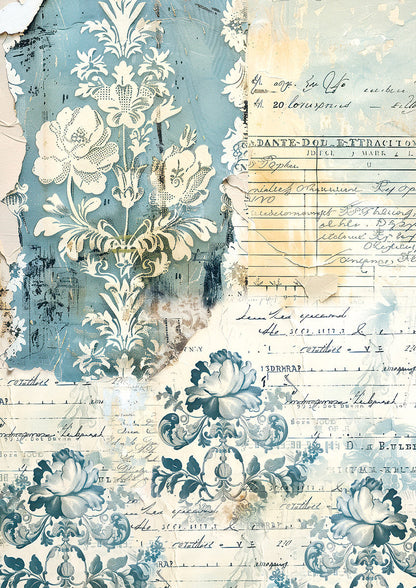 Papier de soie A4 6/Paquet Bleu France