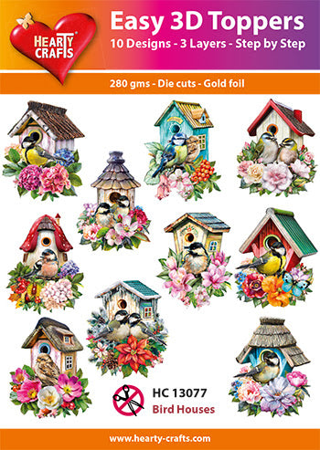 Easy 3D - Maisons à oiseaux (décorations de gâteaux)