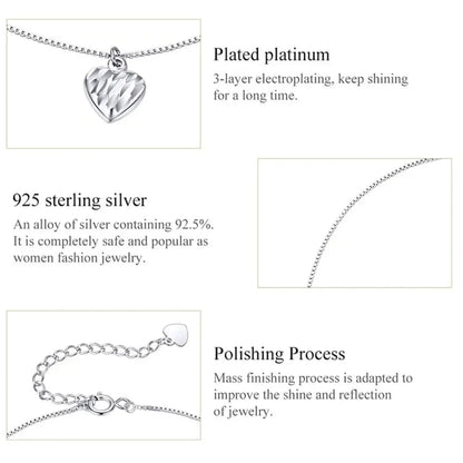 The Essential 925 Sterling Silver Charm Anklet