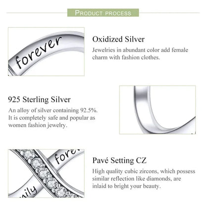 Breloques en argent sterling 925 avec cristaux 5A transparents en forme de cœur et de X pour bracelet et pendentif de collier