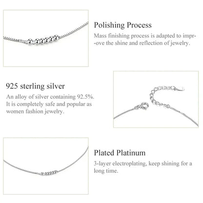 The Essential 925 Sterling Silver Charm Anklet