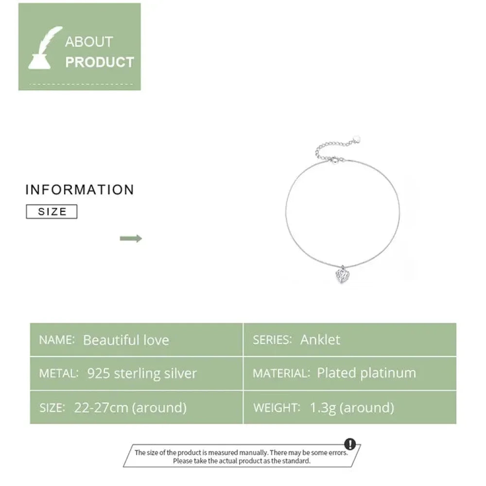 The Essential 925 Sterling Silver Charm Anklet