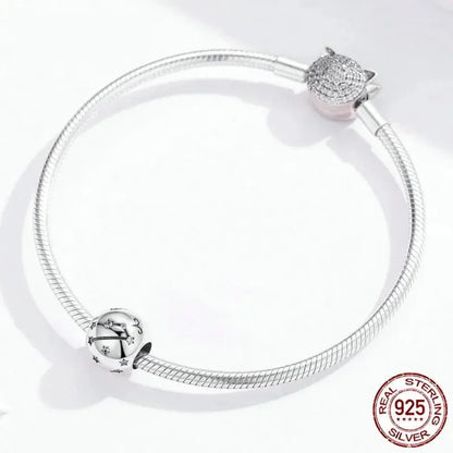 Perles Breloques Vintage en Argent Sterling 925 Signes Astrologiques Douze Constellations pour Bracelet Collier DIY
