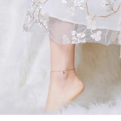 The Essential 925 Sterling Silver Charm Anklet