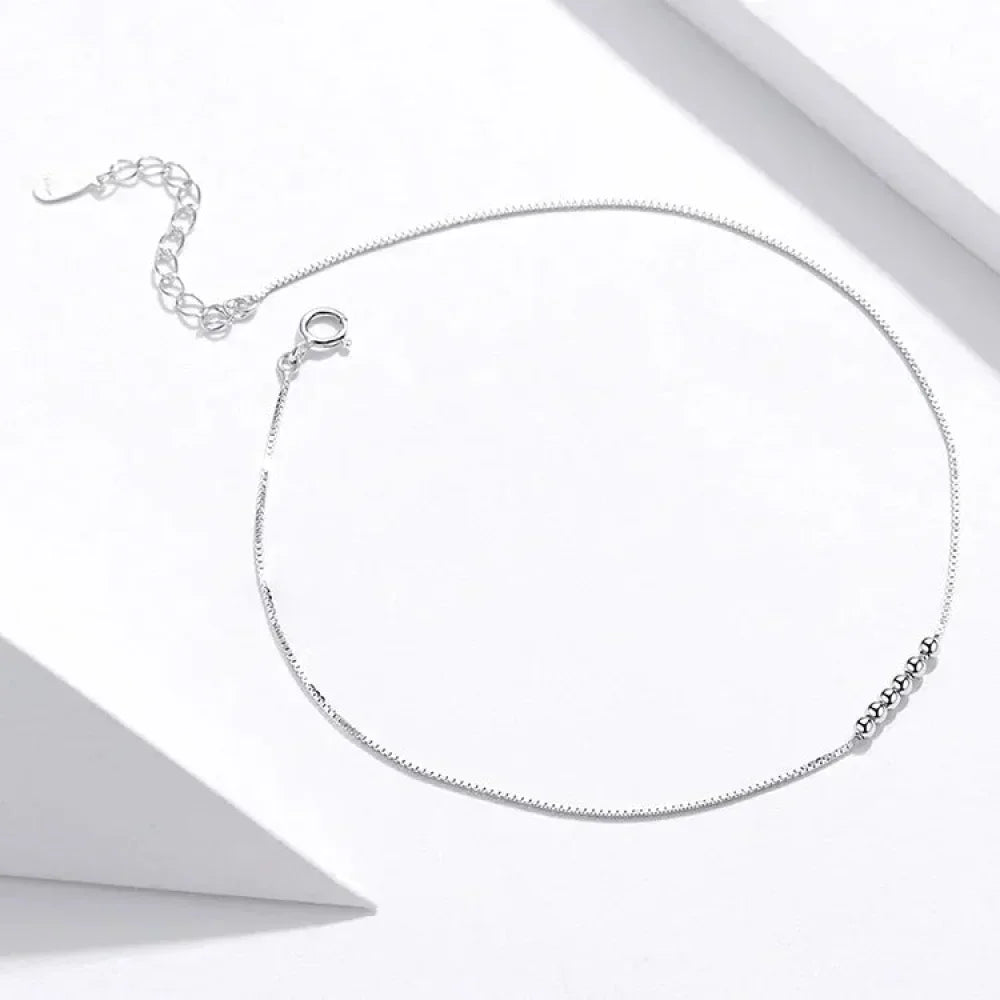 The Essential 925 Sterling Silver Charm Anklet