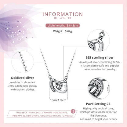 925 Sterling Silver Heart Pendant Necklace - Perfect Valentine'S Day Gift