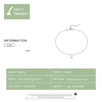 The Essential 925 Sterling Silver Charm Anklet